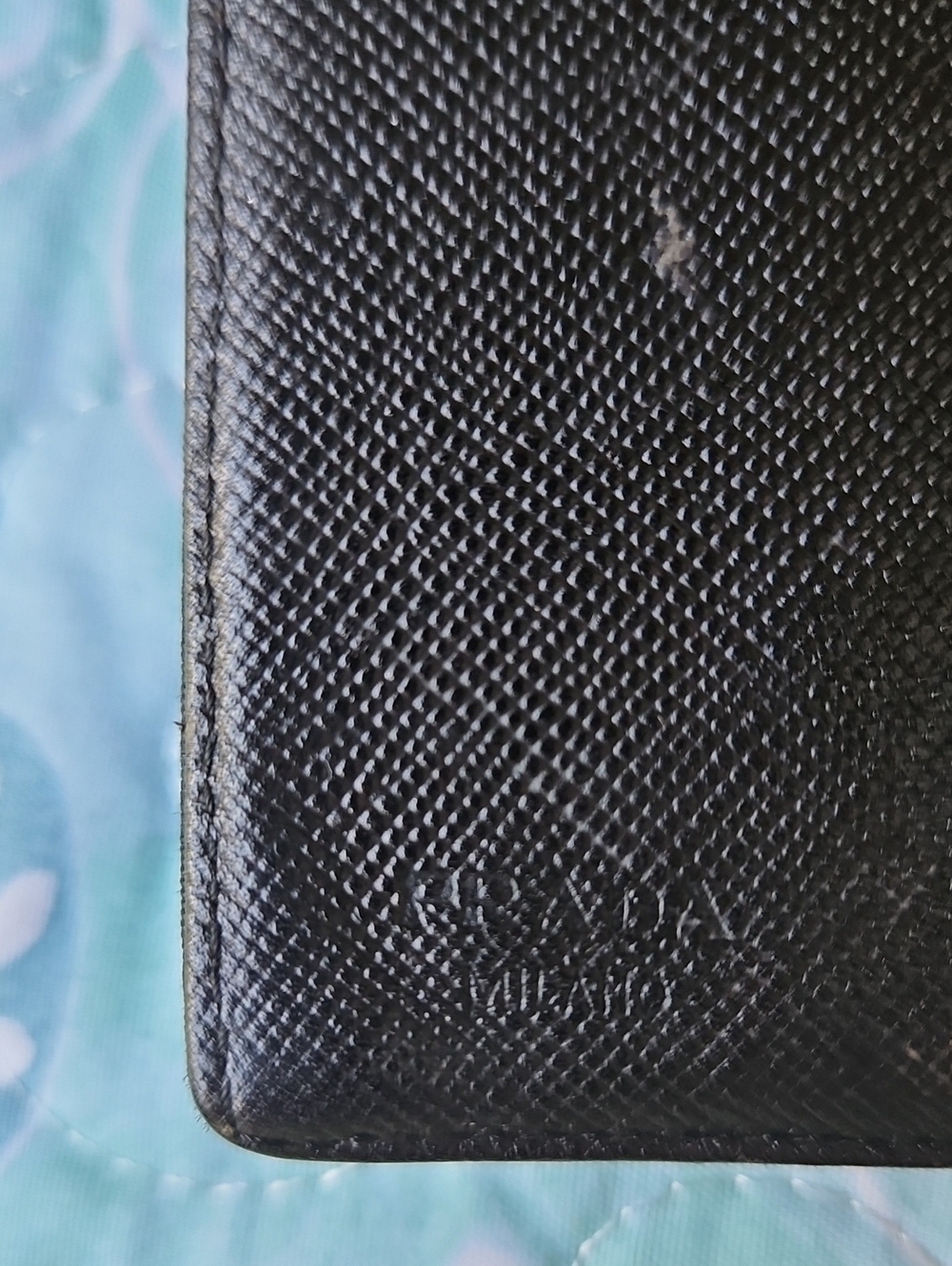 Prada Vintage Classic 💯 Authentic Luxury Black Nylon Foldover Clutch Wallet - Picture 4 of 6